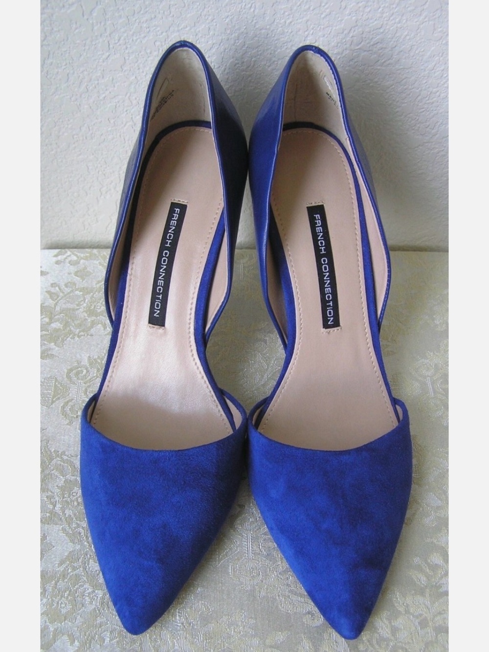 French Connection Cobalt Blue Pointed-Toe Pumps